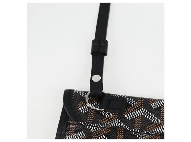 Borsa tote PM Saint Louis Herringbone GOYARD in pelle PVC nera Auth yk18382SM - vista 22