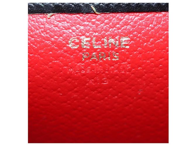 Céline Pochette a catena CELINE in pelle scamosciata verde oro Auth BD2160 D'oro - vista 12