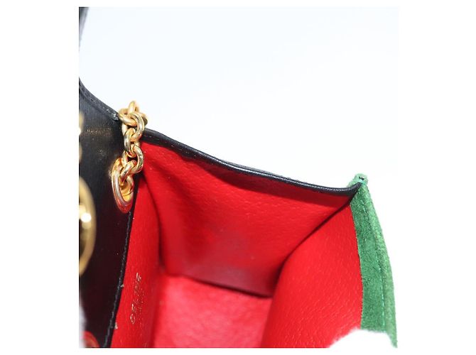 Céline Pochette a catena CELINE in pelle scamosciata verde oro Auth BD2160 D'oro - vista 18