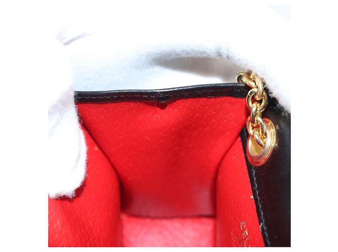 Céline Pochette a catena CELINE in pelle scamosciata verde oro Auth BD2160 D'oro - vista 19