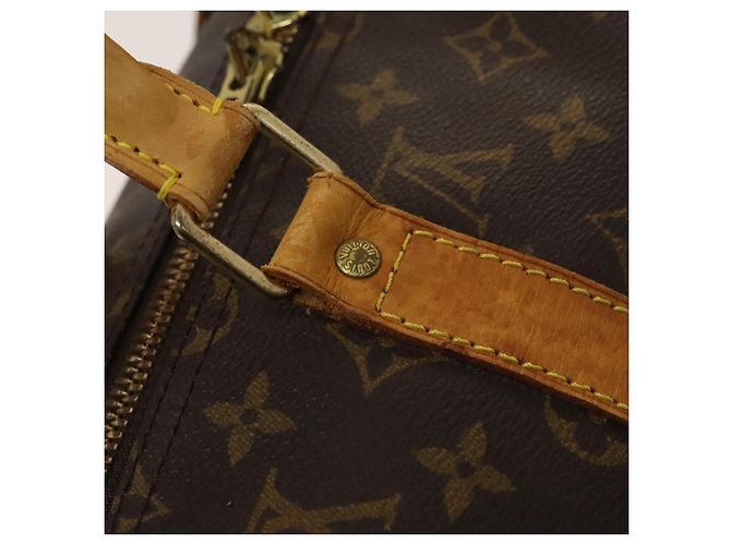 LOUIS VUITTON Monogram Keepall Bandouliere 50 Borsa Boston M41416 LV Auth 125289 Monogramma - vista 10