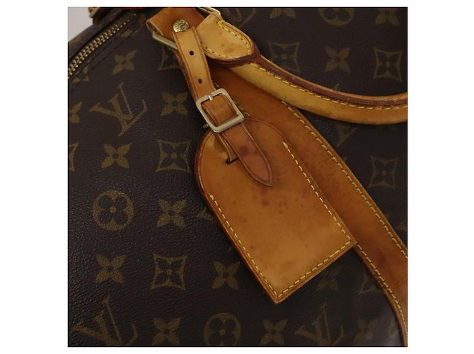 LOUIS VUITTON Monogram Keepall Bandouliere 50 Borsa Boston M41416 LV Auth 125289 Monogramma - vista 18