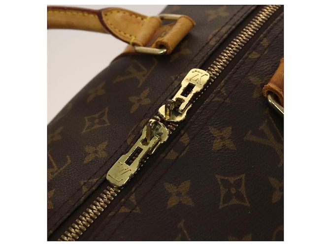 LOUIS VUITTON Monogram Keepall Bandouliere 50 Borsa Boston M41416 LV Auth 125289 Monogramma - vista 19