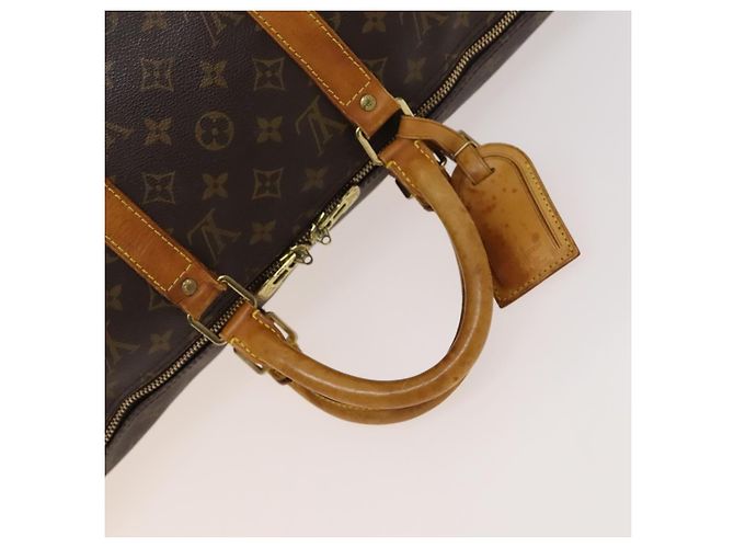 LOUIS VUITTON Monogram Keepall Bandouliere 50 Borsa Boston M41416 LV Auth 125289 Monogramma - vista 7