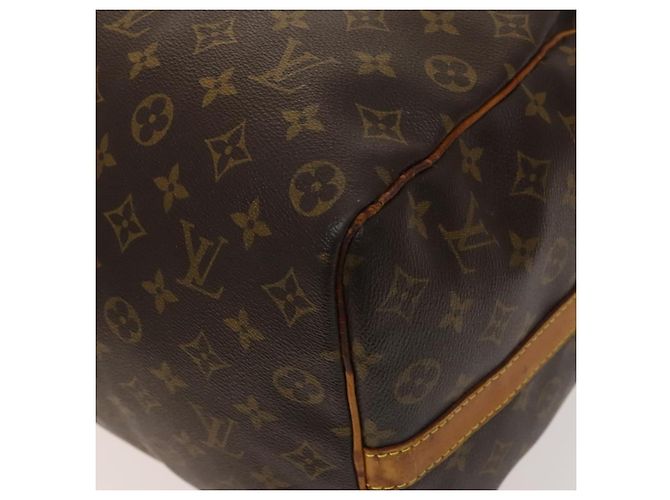 LOUIS VUITTON Monogram Keepall Bandouliere 50 Borsa Boston M41416 LV Auth 125289 Monogramma - vista 9