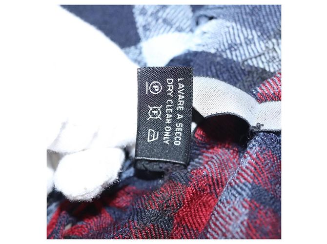 GUCCI Stole Wool Navy Auth SW820 Navy blue - view 11