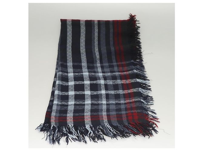 GUCCI Stole Wool Navy Auth SW820 Navy blue - view 5