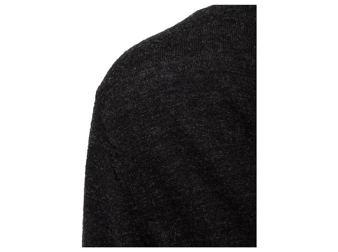 Autre Marque FG Roma Cardigan aus Wolle Dunkelgrau - Ansicht 5