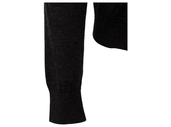 Autre Marque FG Roma Cardigan aus Wolle Dunkelgrau - Ansicht 7