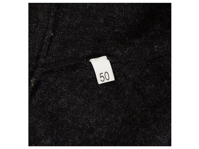 Autre Marque FG Roma Cardigan aus Wolle Dunkelgrau - Ansicht 9