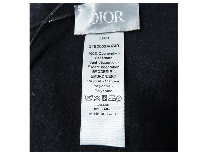 Stola in cashmere nero Christian Dior - view 5