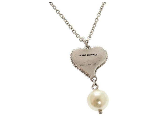 Collana rosa con design a cuore Miu Miu Argento - vista 5