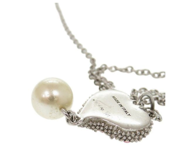 Collana rosa con design a cuore Miu Miu Argento - vista 7
