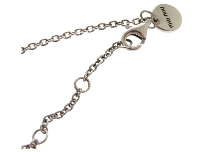 Collana rosa con design a cuore Miu Miu Argento - vista 8