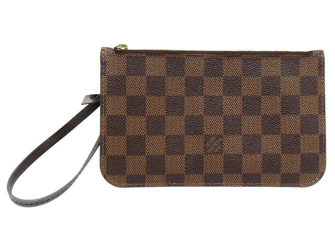 Pochette PM Neverfull Damier Louis Vuitton Marrone - vista 2