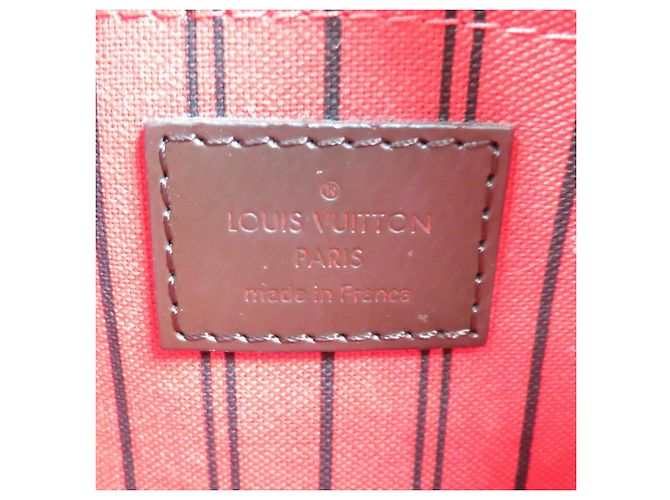 Pochette PM Neverfull Damier Louis Vuitton Marrone - vista 6