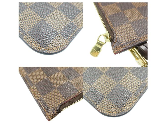 Pochette PM Neverfull Damier Louis Vuitton Marrone - vista 7