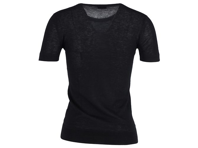 Top in cotone nero Joseph - vista 3