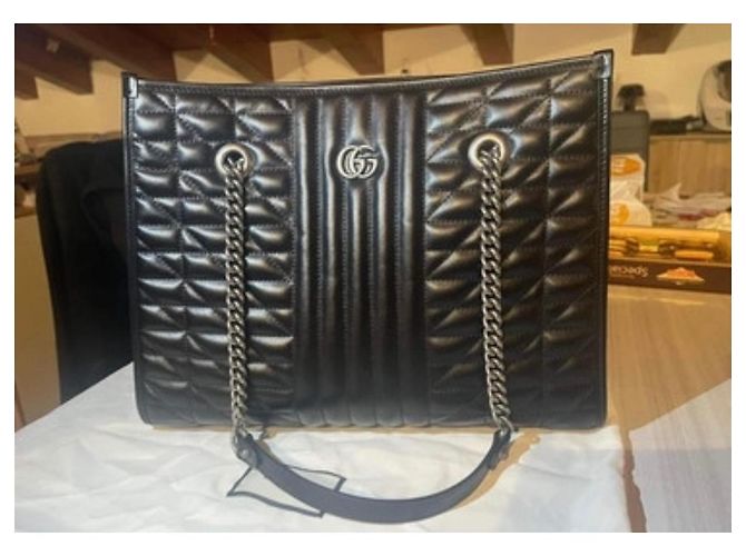 Gucci GG Marmont Large Tote Bag Nero - vista 2