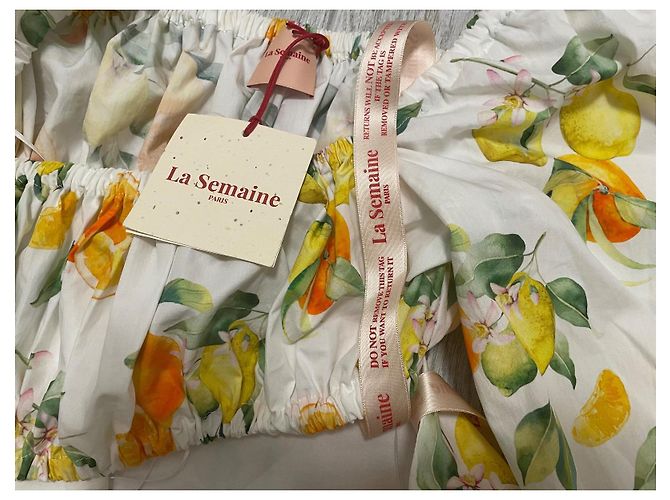 Autre Marque Conjunto de dos piezas La Semaine Paris Limoncello Limón Algodón Talla 36 Multicolor - vista 9
