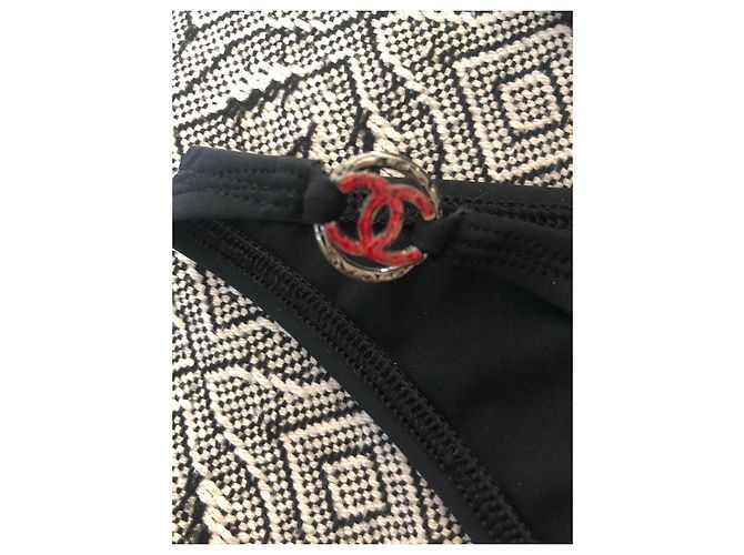 Costume da bagno due pezzi Chanel nero - vista 4