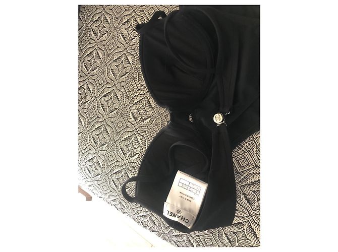 Costume da bagno due pezzi Chanel nero - vista 5