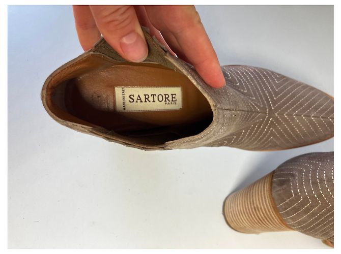 Botas bajas Sartore Beige - vista 5