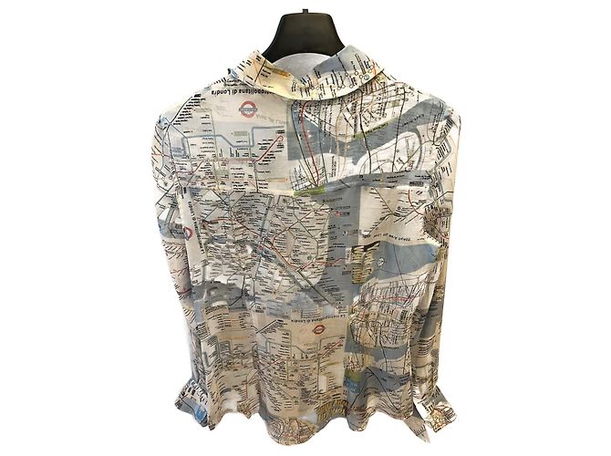 Camisa D&G de seda estampado New York Metropolitan Multicolor - vista 2