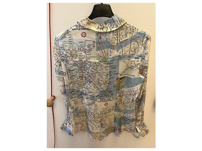 Camisa D&G de seda estampado New York Metropolitan Multicolor - vista 3