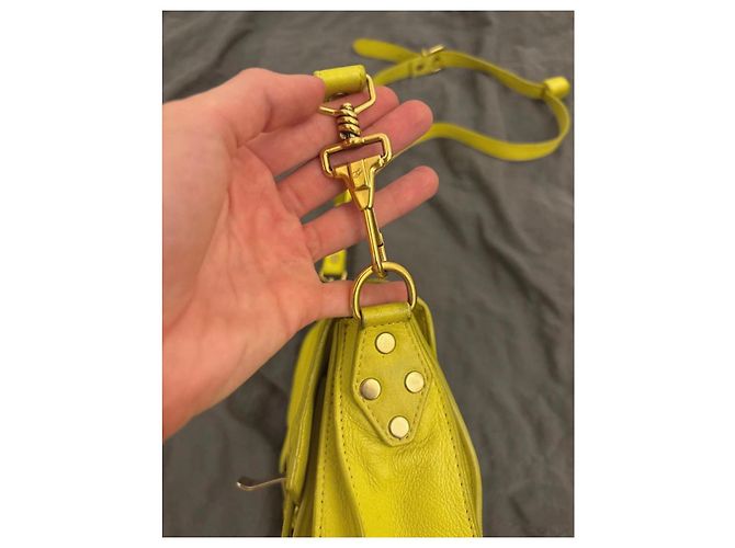 Proenza Schouler PS1 Leder Handtasche Gelb - Ansicht 5