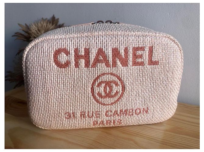 Pochette cosmetica Chanel Deauville rosa - vista 2