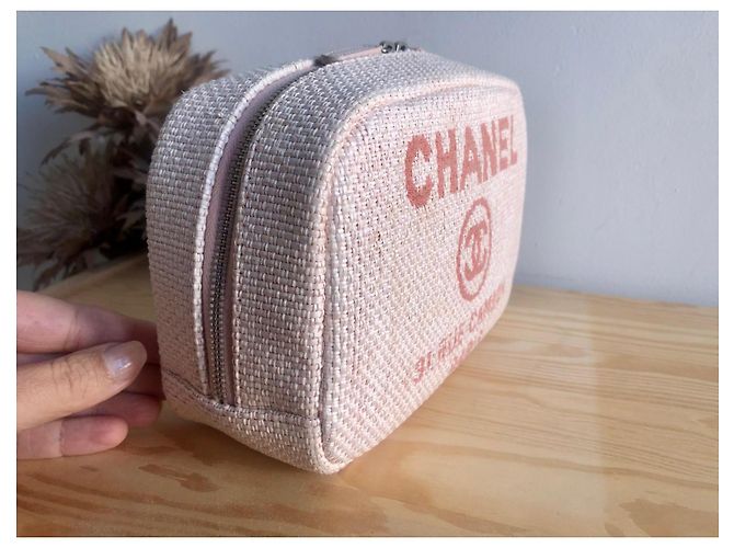 Pochette cosmetica Chanel Deauville rosa - vista 5