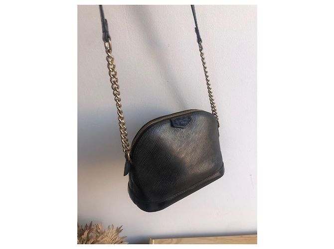Louis Vuitton Alma Mini in pelle epi nera Nero - vista 5