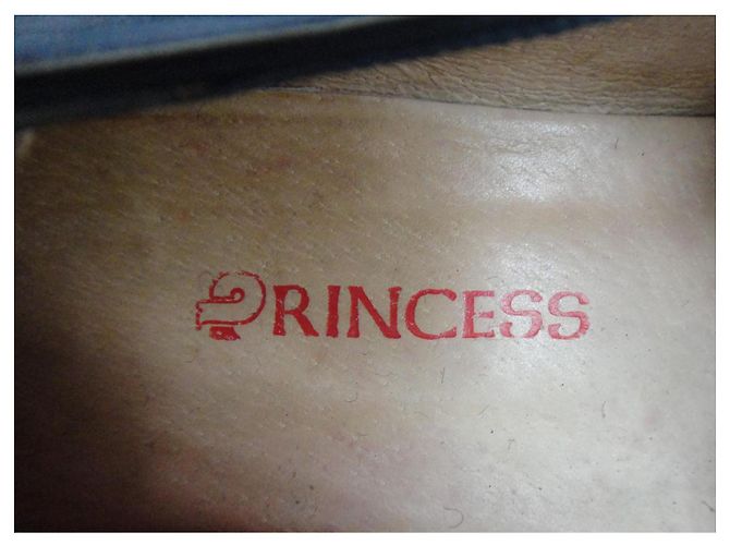 Autre Marque Décolleté Princess in camoscio blu e verde - vista 7