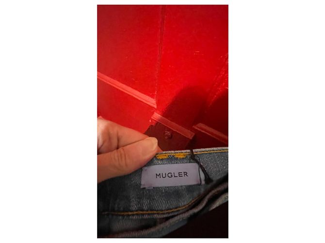 Vaqueros Skinny Thierry Mugler Azul Claro Algodón - vista 3