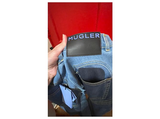 Vaqueros Skinny Thierry Mugler Azul Claro Algodón - vista 5