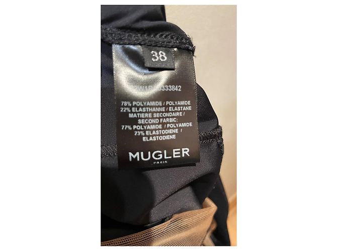Leggings Thierry Mugler negro y nude efecto transparencia Carne - vista 8