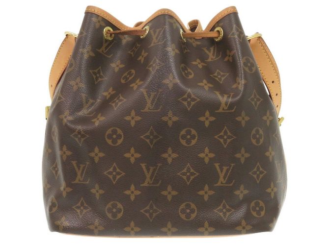 Noe Borsa a Spalla Petit Noé Monogram Louis Vuitton Marrone Monogramma - vista 3