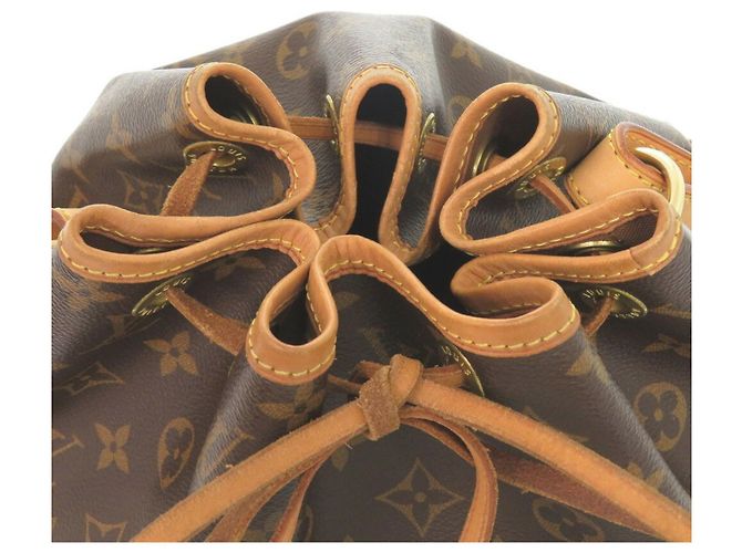 Noe Borsa a Spalla Petit Noé Monogram Louis Vuitton Marrone Monogramma - vista 8