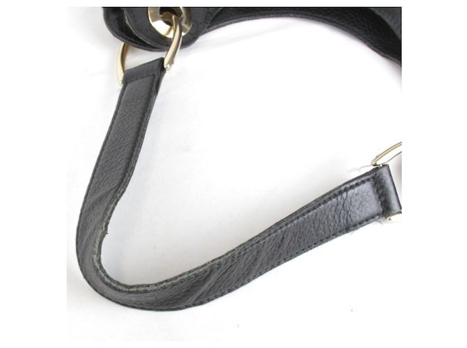 Borsa a spalla in nylon nero Gucci - vista 6