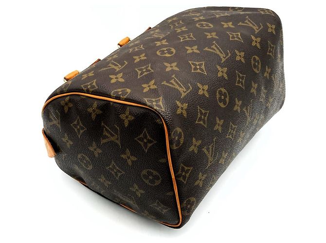 Sac à main Speedy 25 M41528 de Louis Vuitton Marron Monogramme - vue 3