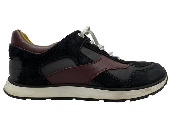 Sneakers con lacci Louis Vuitton Miles in suede multicolore e pelle - vista 12