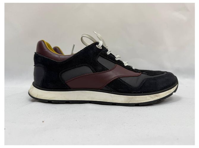 Sneakers con lacci Louis Vuitton Miles in suede multicolore e pelle - vista 15