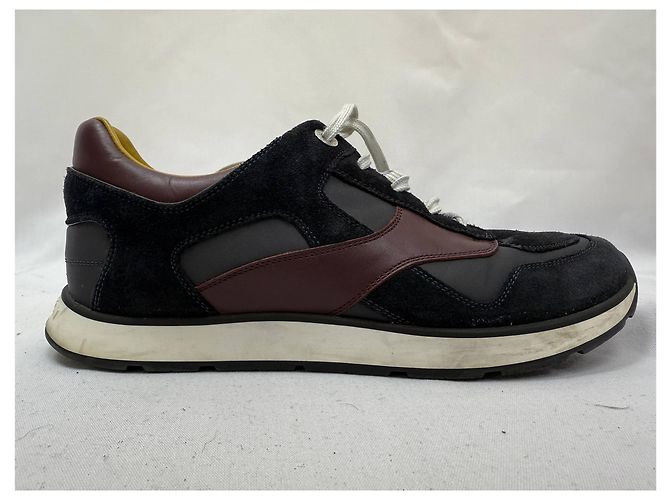 Sneakers con lacci Louis Vuitton Miles in suede multicolore e pelle - vista 16