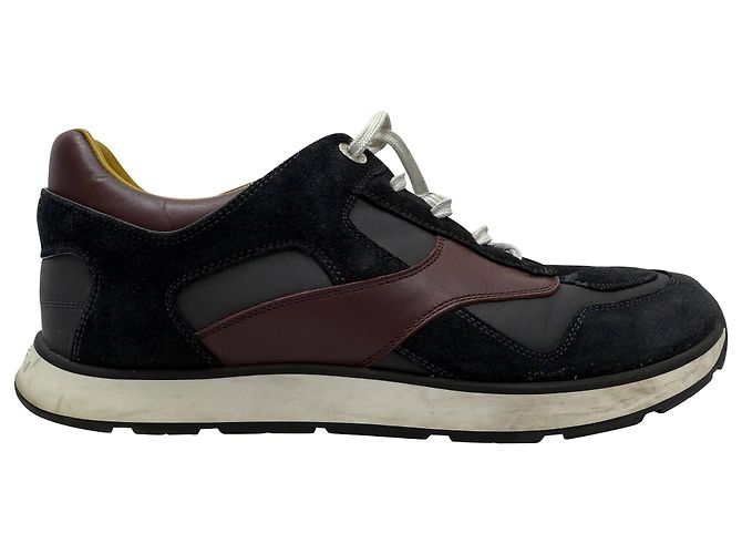 Sneakers con lacci Louis Vuitton Miles in suede multicolore e pelle - vista 2