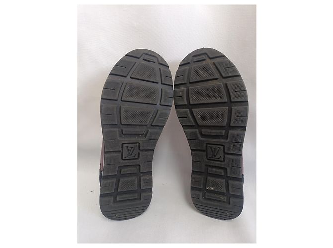 Sneakers con lacci Louis Vuitton Miles in suede multicolore e pelle - vista 20