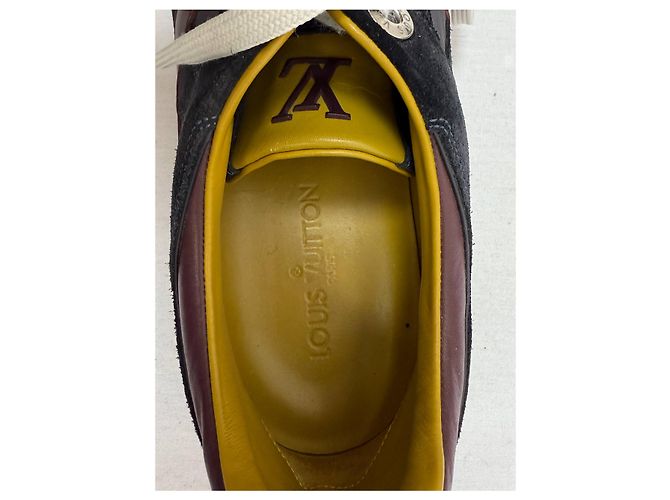 Sneakers con lacci Louis Vuitton Miles in suede multicolore e pelle - vista 26