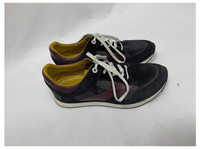 Sneakers con lacci Louis Vuitton Miles in suede multicolore e pelle - vista 27