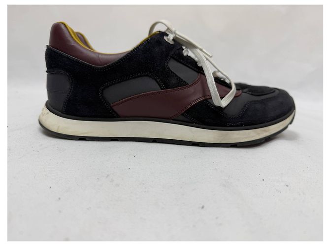 Sneakers con lacci Louis Vuitton Miles in suede multicolore e pelle - vista 28