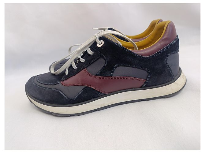 Sneakers con lacci Louis Vuitton Miles in suede multicolore e pelle - vista 31